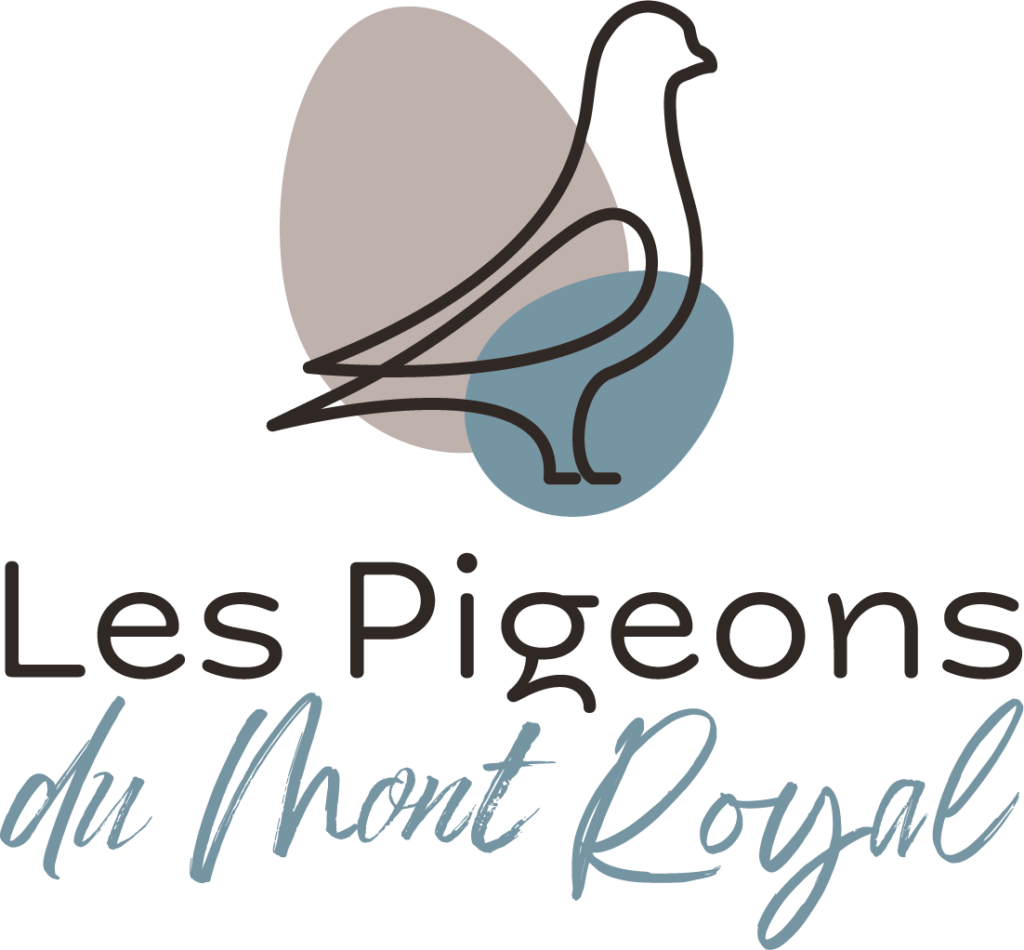 logo vertical les pigeons du mont royal